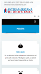 Mobile Screenshot of interamericanadeuniformes.com
